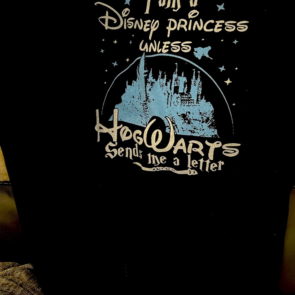 XL Women’s Harry Potter black tee shirt with Blue & White Tee Shirts